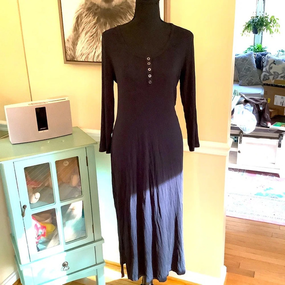 #113 NWT Threads For Thought Long Sleeve Ribbed Maxi Size Large - Picture 3 of 12